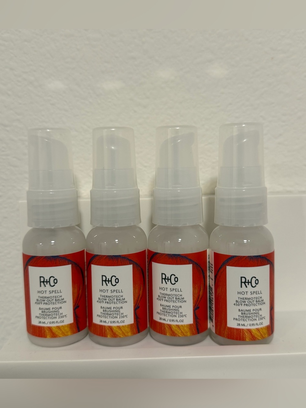 R+Co Hot Spell Hair Blowout Balm Travel Set (4 Pack)